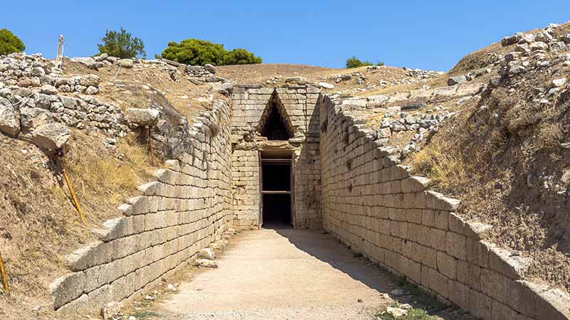 Ancient Royal Tomb in Mycenae, Greece