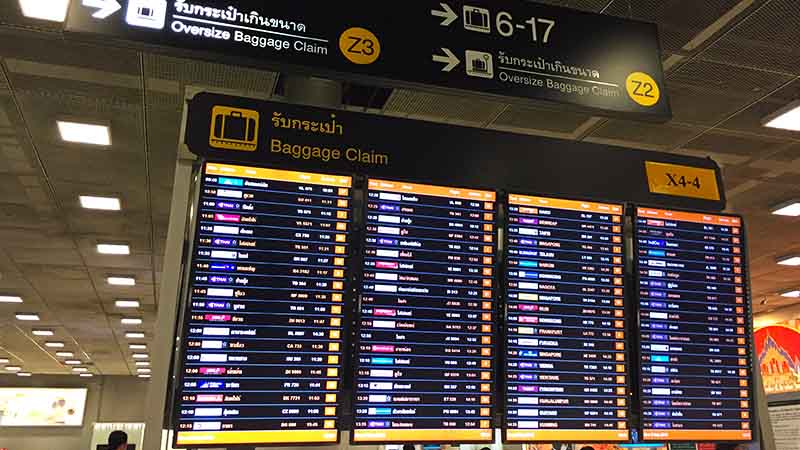 Bangkok Suvarnabhumi Airport Signage