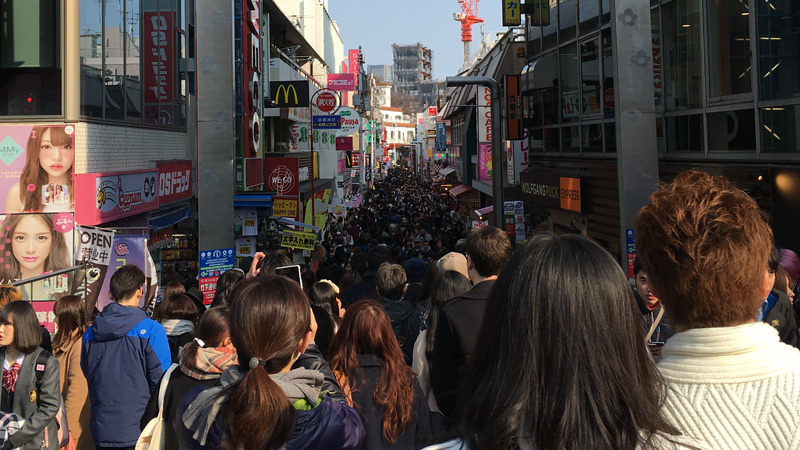 Crowed Harajuku During Japan Golden Week