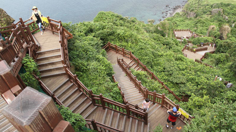 Hiking Trail to the Seongsan Ilchulbong Peak