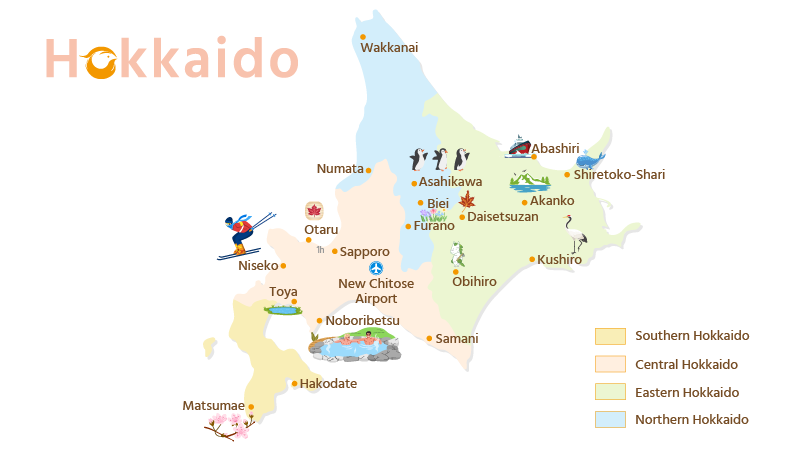Hokkaido Travel Map