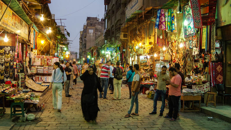 Khan El-Khalili at Night