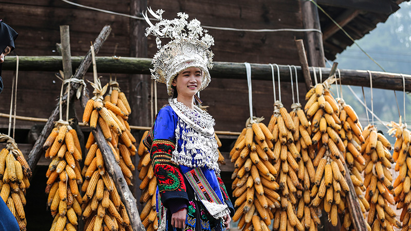 A Miao ethnic girl in Guizhou