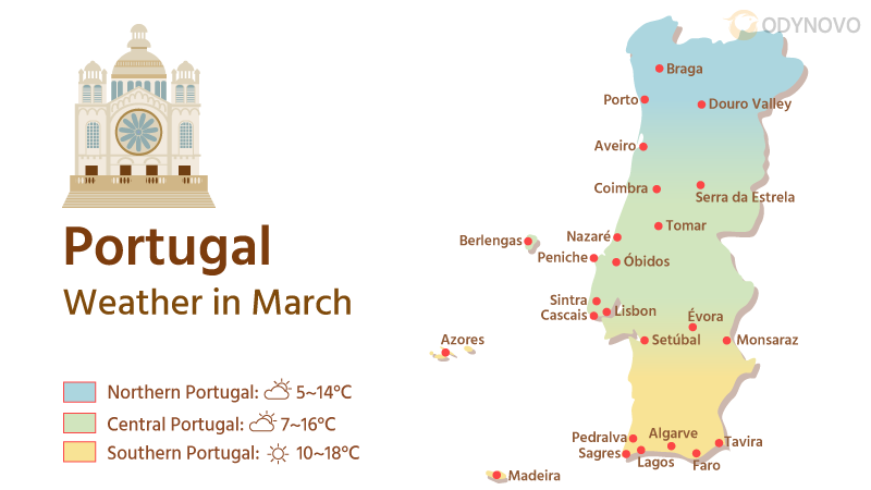 Portugal Weather Map in March