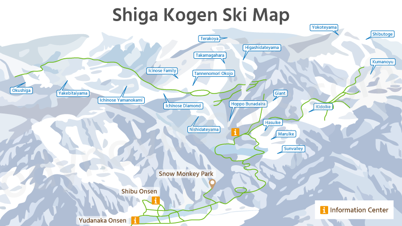 Shiga Kogen Ski Map
