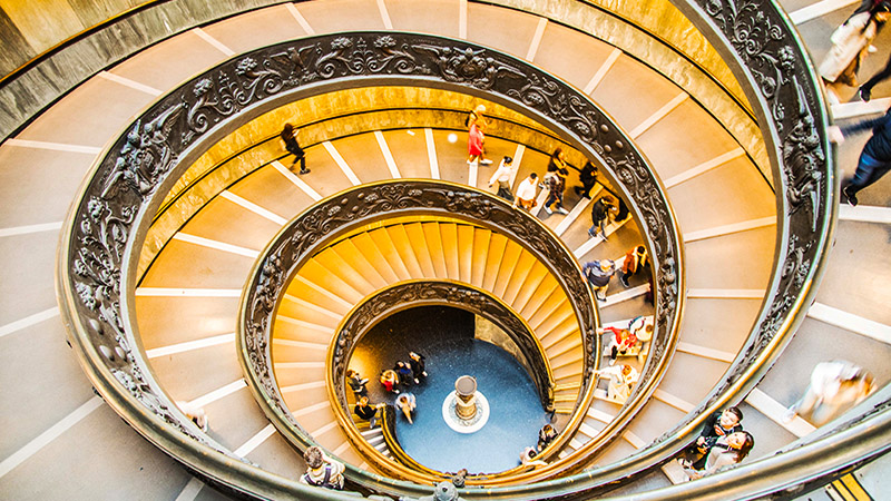 Spiral Staircase in Vantican Museums