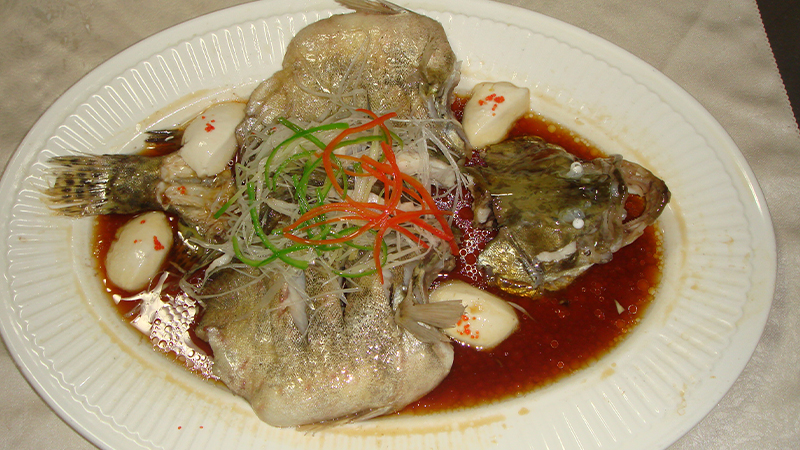 Steamed fish