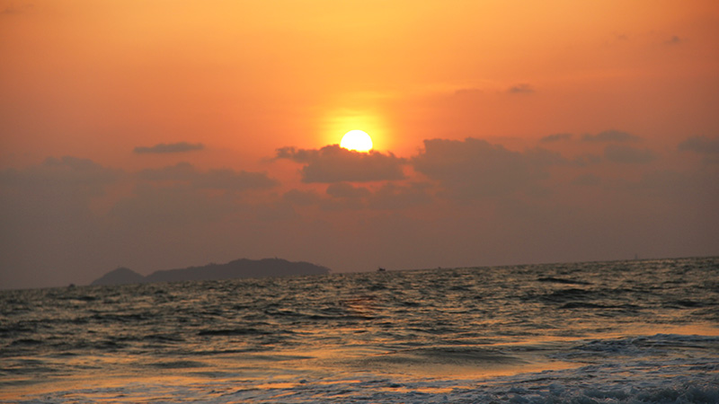 Sunset at Benaulim Beach, Goa