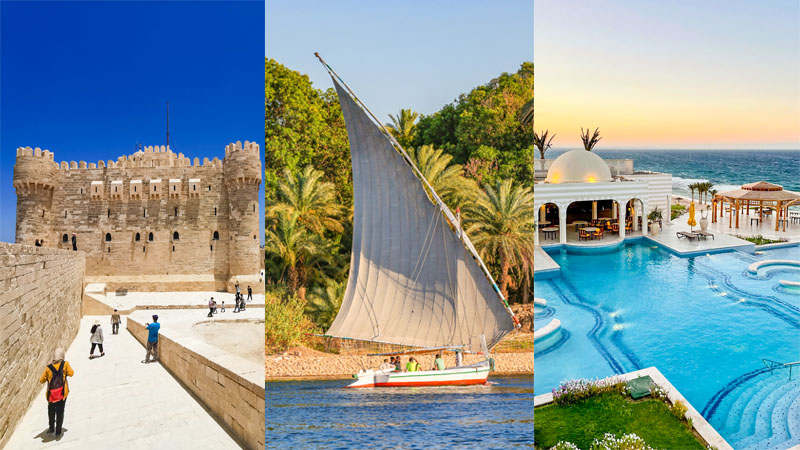 Alexandria, Aswan, Hurghada