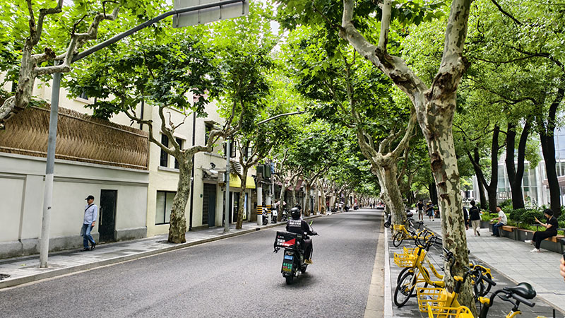 The anfu road in Shanghai