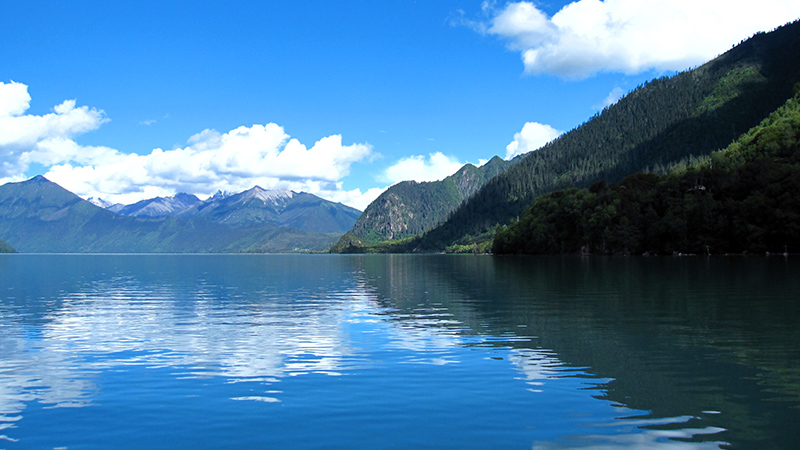 Basum Lake in Nynchi, Tibet