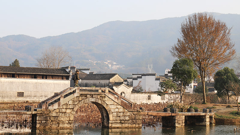 Chengkan village in winter