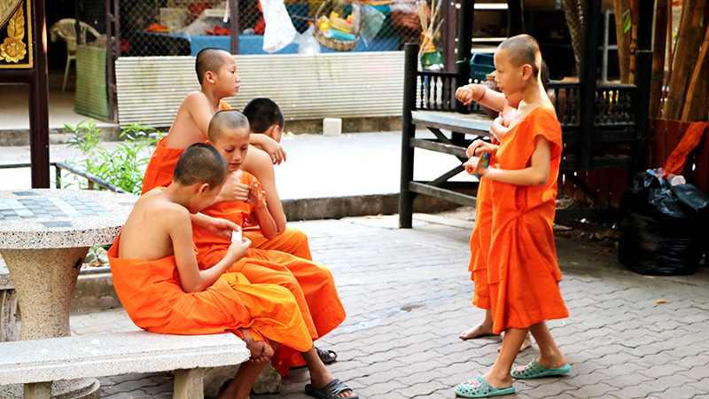 Buddhism plays a central role in Thai culture