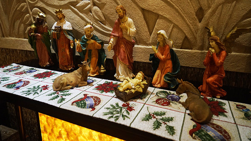 Nativity Scene in Hotel