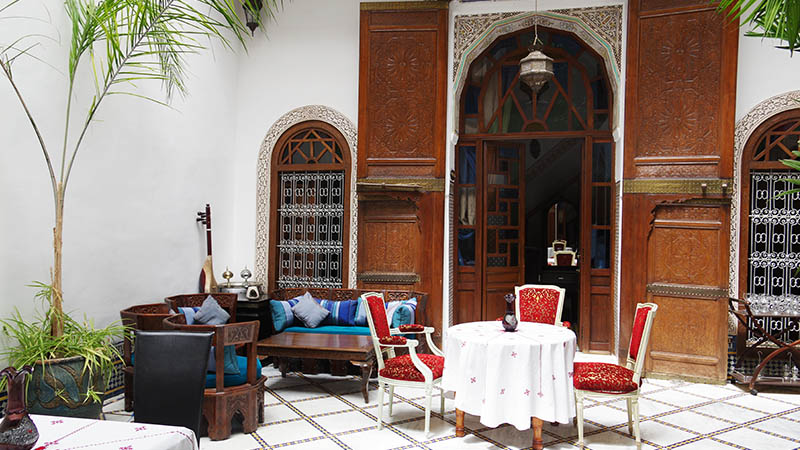 Courtyard of a Moroccan Riad