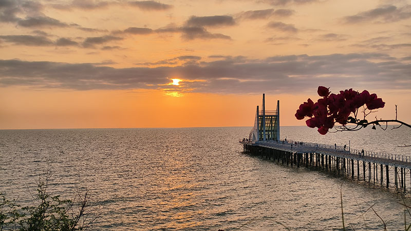 Seaside sunset in Dongfang, Hainan