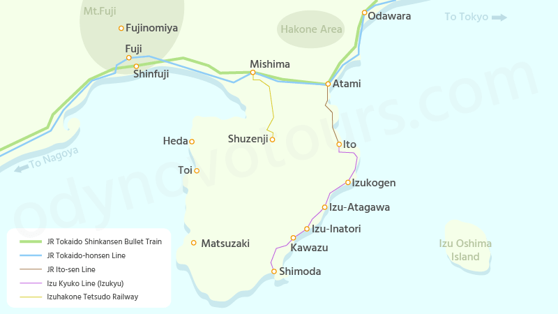 Izu Peninsula Train Lines