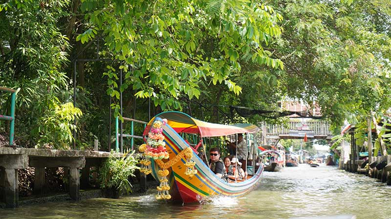 Long Tail Boat Ride at Khlong Lat Mayom Floating Market