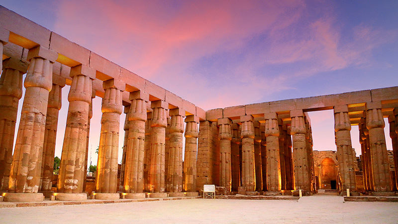 Luxor Temple at Sunset