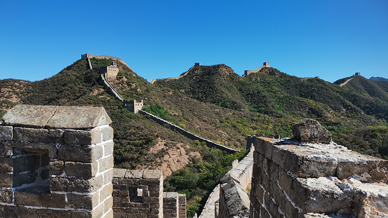 The view of Mutianyu Great Wall