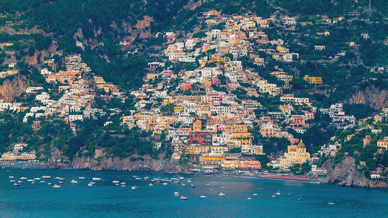 Positano Village Along Amalfi Coast