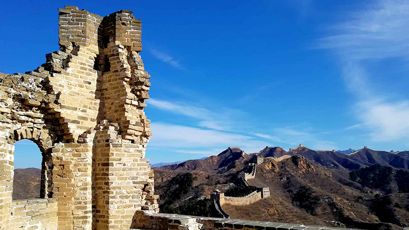 Remnants of the Great Wall in China