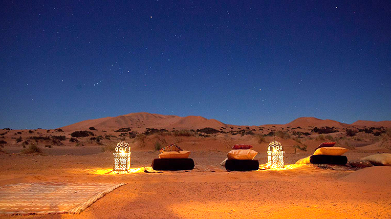 The Sahara Desert at Night