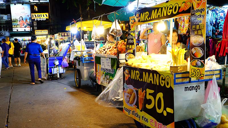Stalls on Khao San Road