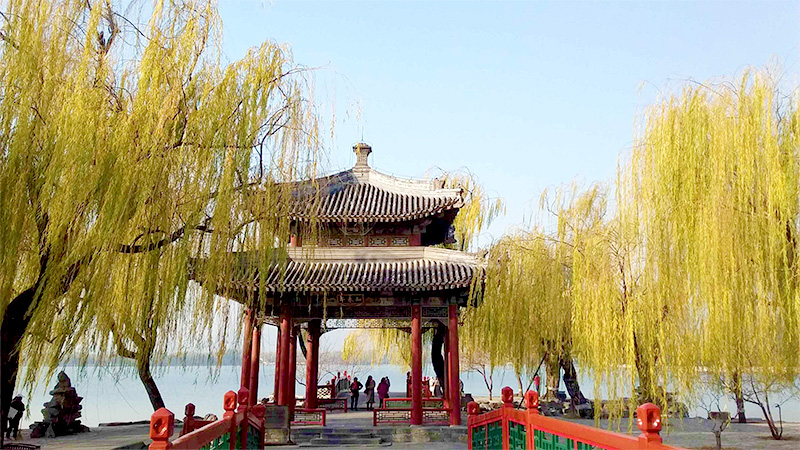 A pavilion in Summer Palace in Beijing