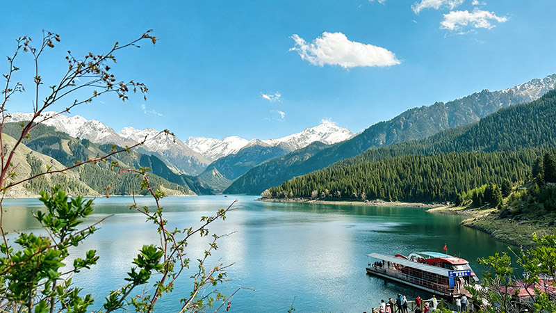 Beautiful view of Tianchi Lake