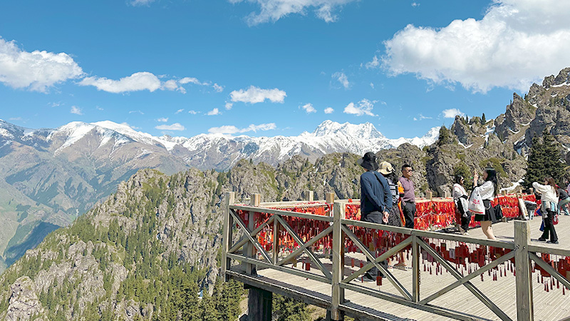 Viewing platform of Tianshan in Xinjiang