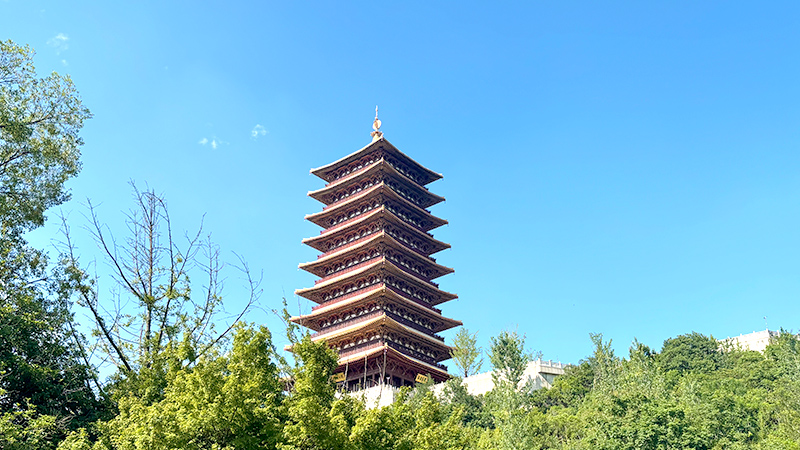 Usnisa Pagoda on Niushoushan in Nanjing