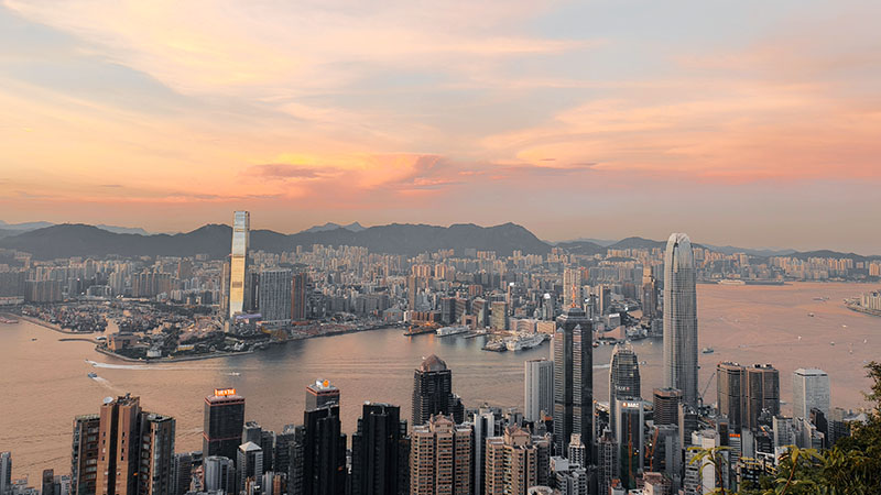 The Victoria Peak in Hong Kong