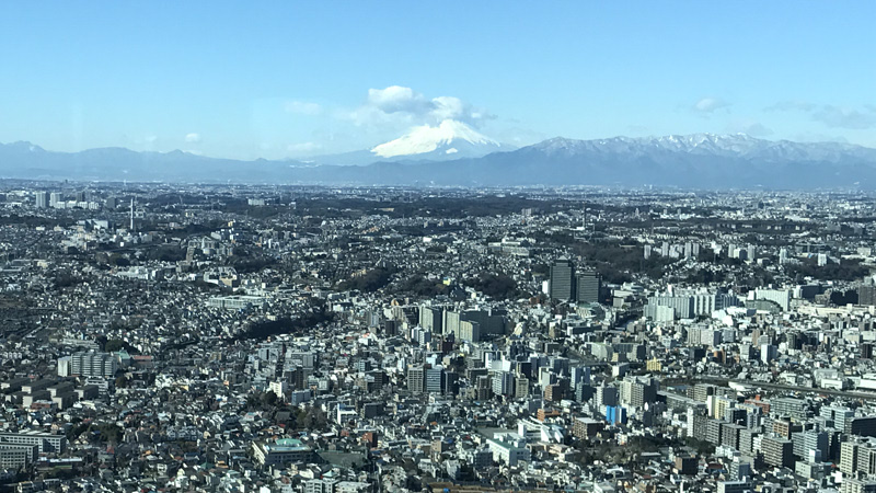 View of Mt.fuji From Tokyo Skytree