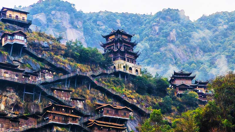 Wangxian Valley Hillside Buildings