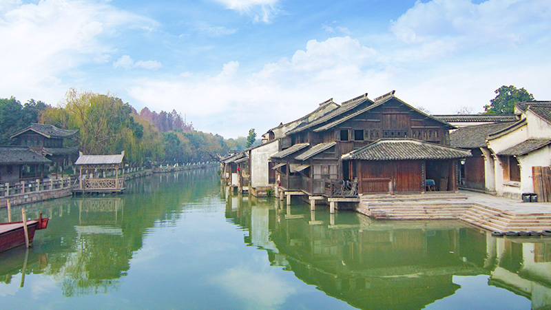 Beautiful view of Wuzhen Water Town
