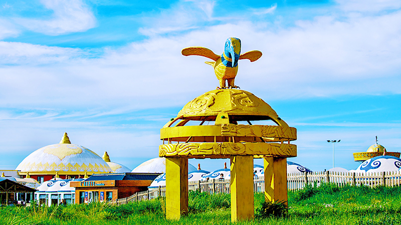 Yurts on the Inner Mongolia grassland