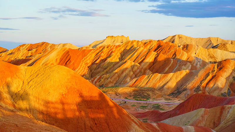 Zhangye Danxia Geopark in Dunhuang, Gansu