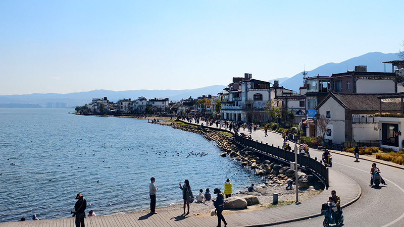 Erhai Lake in Dali, Yunnan