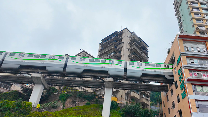 Liziba Station in Chongqing