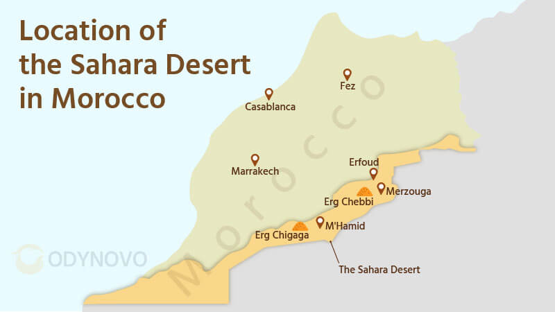Morocco's Sahara Desert Map