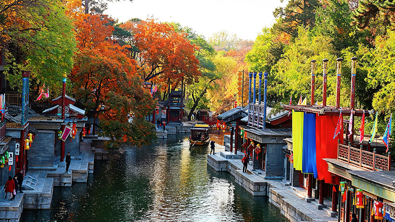 Autumn scenery in Summer Palace in Beijing