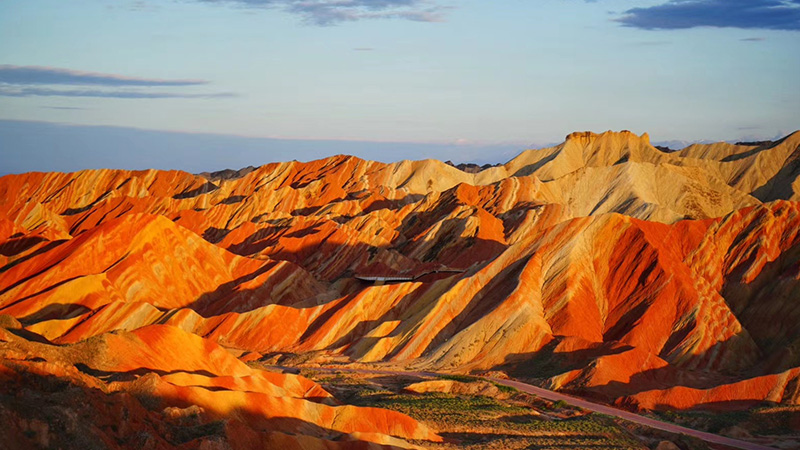 Rainbow mountains in Zhangye Danxia