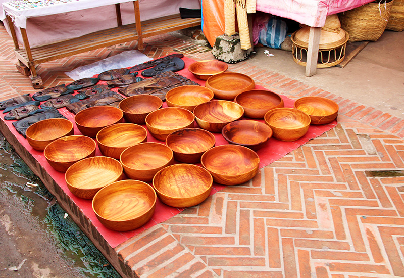 Morning market in Luang Prabang