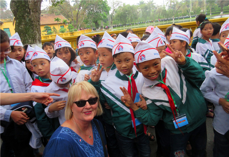 Mrs. Michelle Balan encountered a group of lovely students in Vietnam