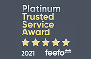 2019-2021 Feefo Platinum Trusted Service Award