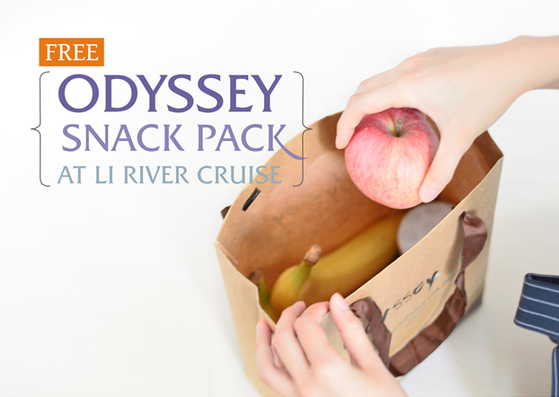 Odyssey Offers Guests Free Snack Pack at Li River Cruise