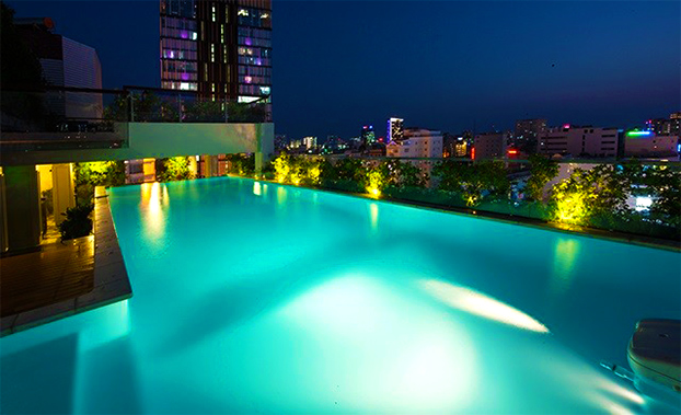 The Infinity Pool in Alagon D'antique Hotels & Spa