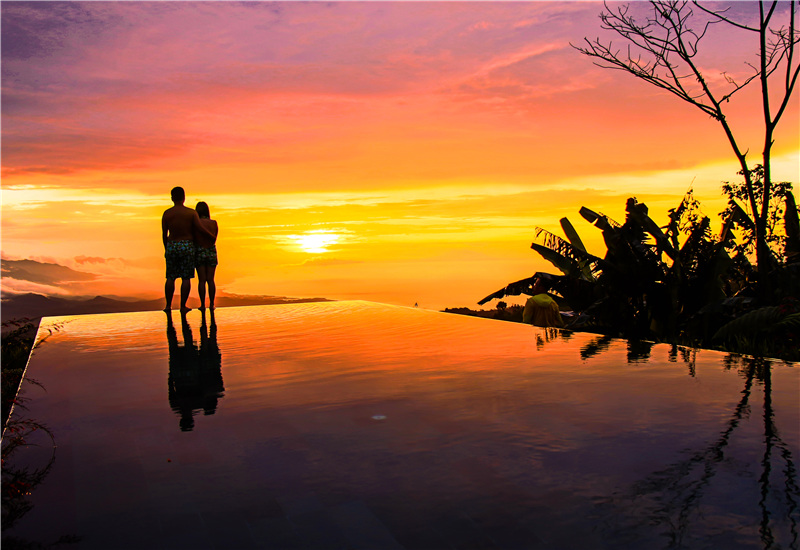 Beautiful sunset in Bali