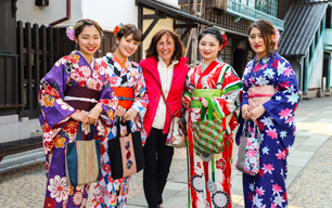 Japanese Wearing Kimono